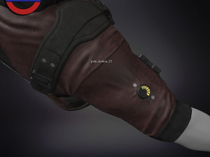Sci fi cyberpunk jacket Game ready v1 3D Model