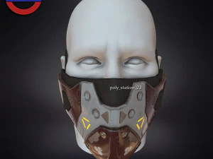 Sci fi face mask v1 3D Model