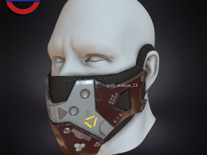Sci fi face mask v1 Modèle 3D