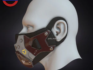 Sci fi face mask v1 3D Model