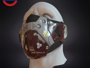Sci fi face mask v1 Modèle 3D