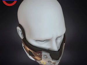 Sci fi face mask v1 3D Model