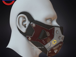 Sci fi face mask v1 Modèle 3D