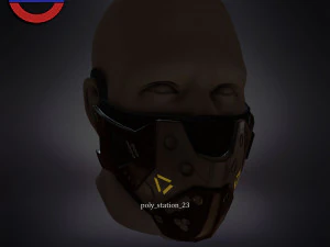 Sci fi face mask v1 3D Model