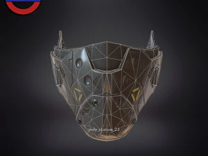 Sci fi face mask v1 3D Model