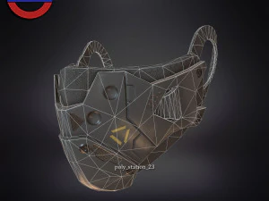 Sci fi face mask v1 3D Model
