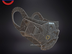 Sci fi face mask v1 Modèle 3D