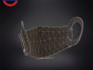 Sci fi face mask v1 3D Model