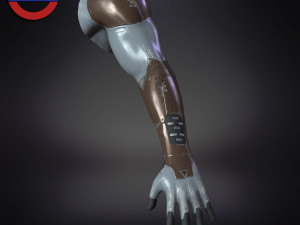Sci fi cyborg arm v5 game ready 3Dモデル