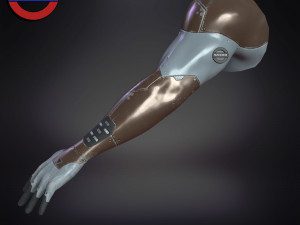 Sci fi cyborg arm v5 game ready 3Dモデル