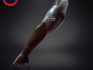 Sci fi cyborg arm v5 game ready 3Dモデル