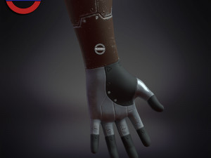 Sci fi cyborg arm v5 game ready 3Dモデル
