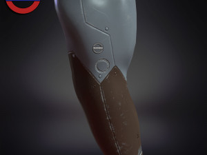 Sci fi cyborg arm v5 game ready 3Dモデル