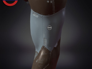 Sci fi cyborg arm v5 game ready 3Dモデル