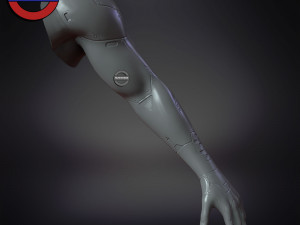 Sci fi cyborg arm v5 game ready 3Dモデル