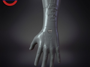 Sci fi cyborg arm v5 game ready 3Dモデル