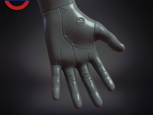 Sci fi cyborg arm v5 game ready 3Dモデル