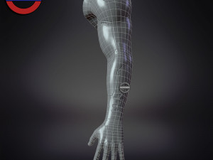 Sci fi cyborg arm v5 game ready 3Dモデル
