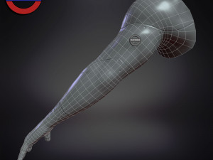 Sci fi cyborg arm v5 game ready 3Dモデル