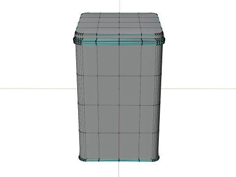 Soviet-Eastern europe kitchen container 3D Model