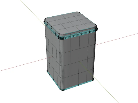 Soviet-Eastern europe kitchen container 3D Model