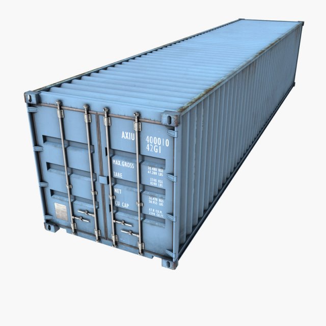 container Model 3D .c4d .max .obj .3ds .fbx .stl .blend 