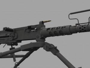 m2 browning Modello 3D