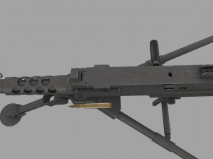 m2 browning Modello 3D