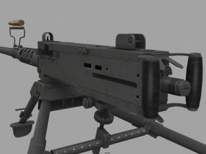 m2 browning Modello 3D