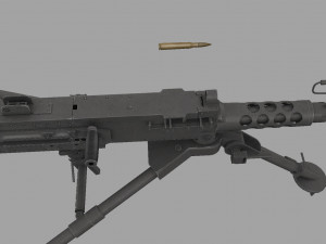 m2 browning Modello 3D
