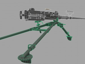 m2 browning Modello 3D