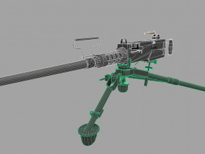 m2 browning Modello 3D
