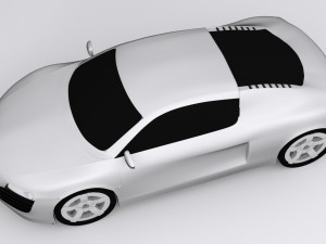 audi r8 car 3Dモデル