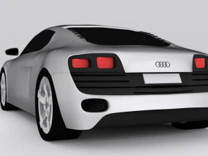 audi r8 car 3D Model