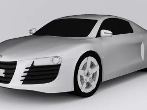 audi r8 car 3D Model