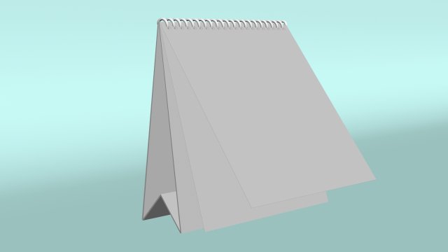 calander Model 3D .c4d .max .obj .3ds .fbx .stl .blend 