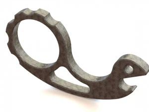 カタツムリ ミニ多機能ツール栓抜き 3Dプリントモデル