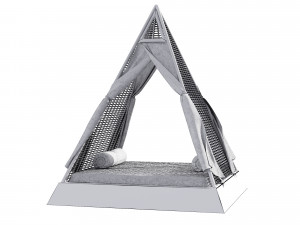 pyramid outdoor bed 3D Модель