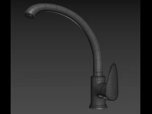 black basin tap b1 3D Model