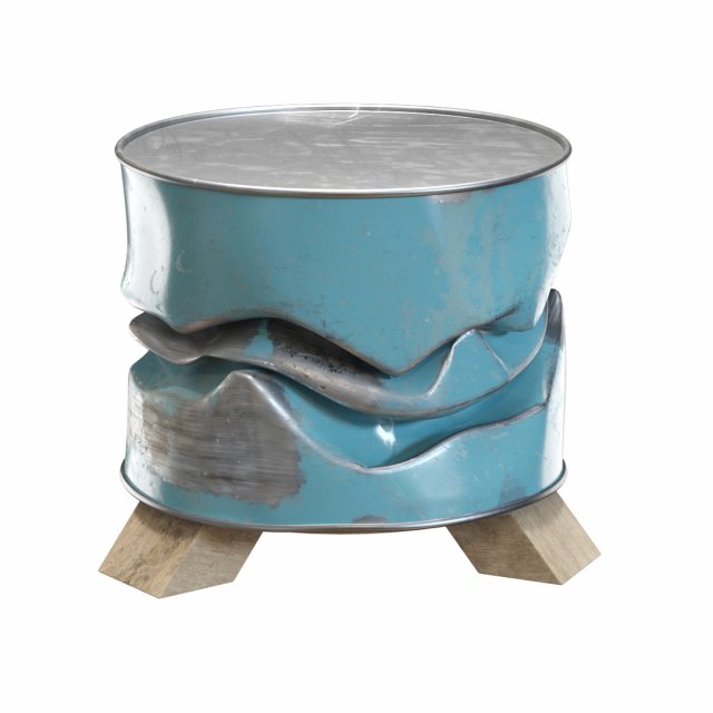 unique barrel furniture 3D Модель .c4d .max .obj .3ds .fbx .stl .blend 