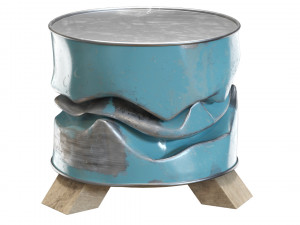 unique barrel furniture 3D Model
