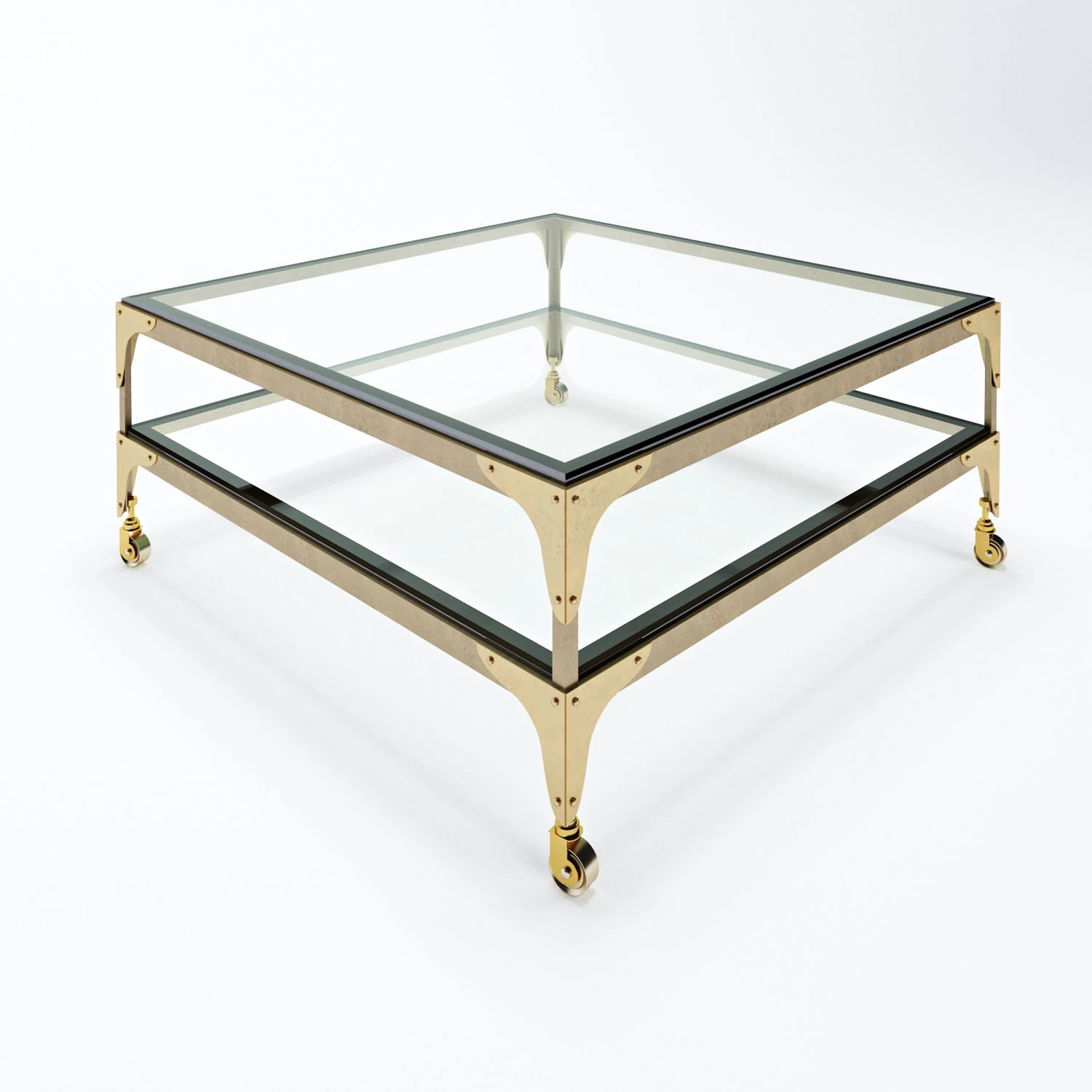 antique coffee table 3D Model .c4d .max .obj .3ds .fbx .stl .blend 