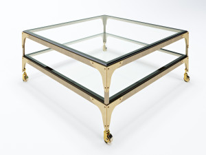 antique coffee table 3D 모델