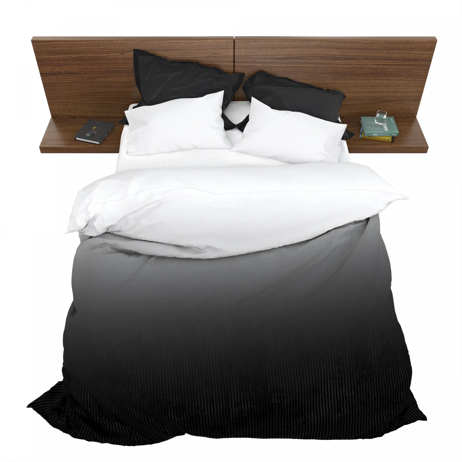striped bed 3D Model .c4d .max .obj .3ds .fbx .stl .blend 