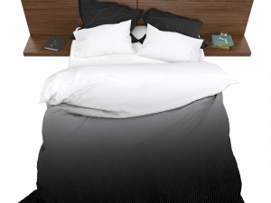 striped bed 3D 모델