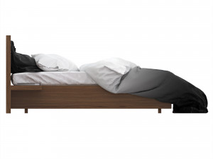 striped bed 3D Модель
