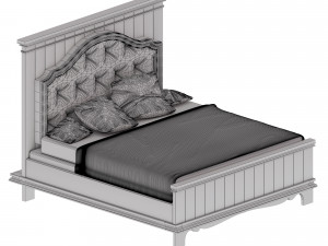 classic bed 3D Модель