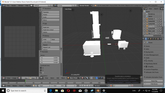 home unit set Modelo 3D .c4d .max .obj .3ds .fbx .stl .blend 