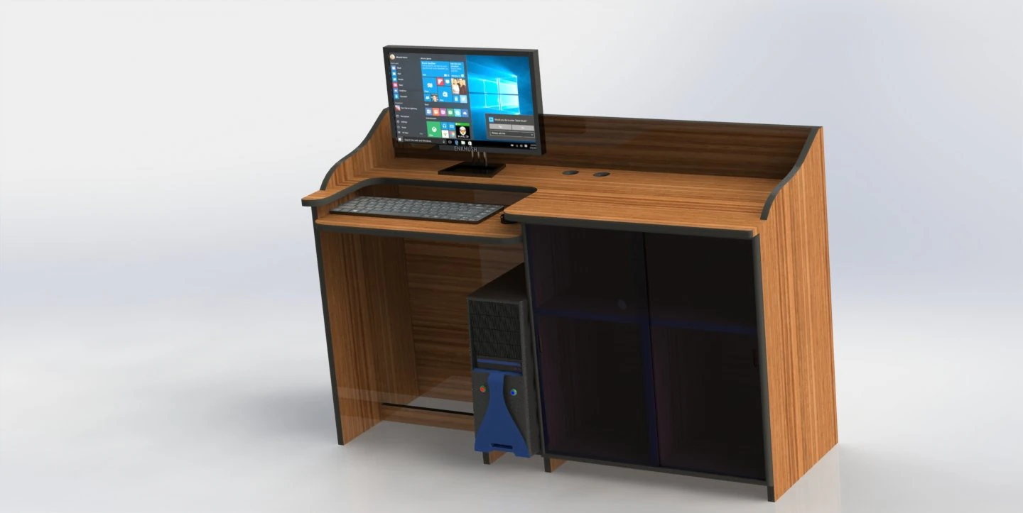 pc table 3D Model .c4d .max .obj .3ds .fbx .stl .blend 