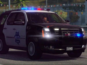 poliziotto cadillac escalade Modello 3D